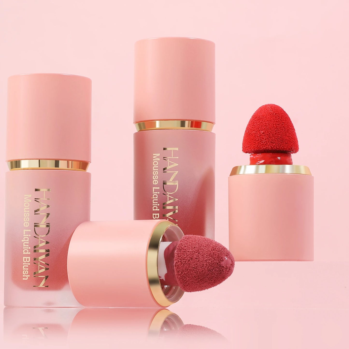 ๐ธ HANDAIYAN 6-Color Matte Liquid Blush โ Long-Lasting, Waterproof & Easy-Blend with Sponge Tip