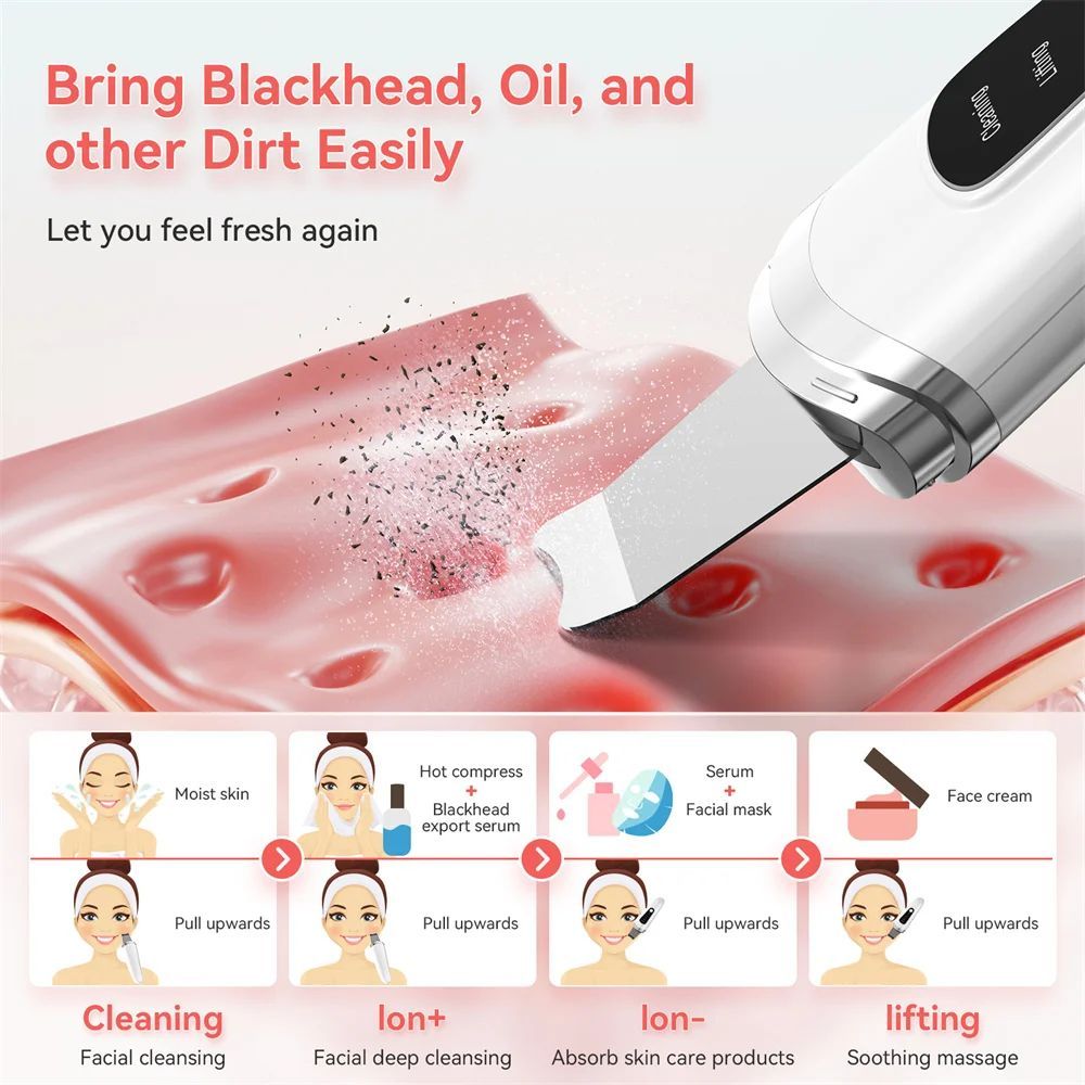 Ultrasonic Skin Scrubber & Blackhead Remover