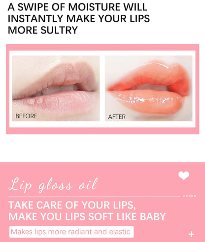 💖 3-in-1 Lip Glow Oil – Moisturizing, Plumping & Glossy Tint