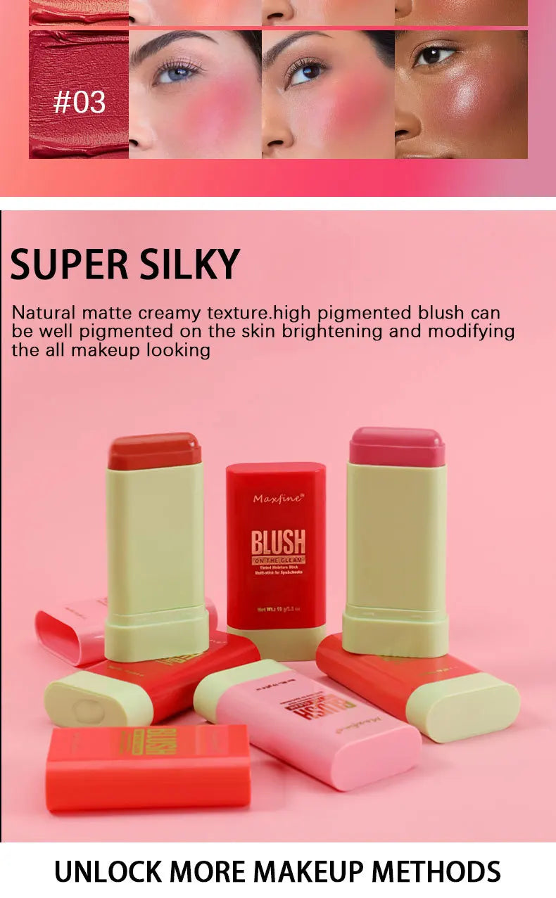 Multi-Functional Blush Stick – Waterproof, Long-Lasting & Easy to Blend