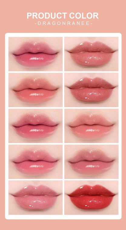 10-Piece Glitter Lip Gloss Set – Moisturizing, Non-Stick, Long-Lasting & Pearlescent Shine