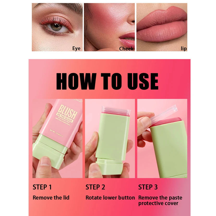 Multi-Functional Blush Stick – Waterproof, Long-Lasting & Easy to Blend