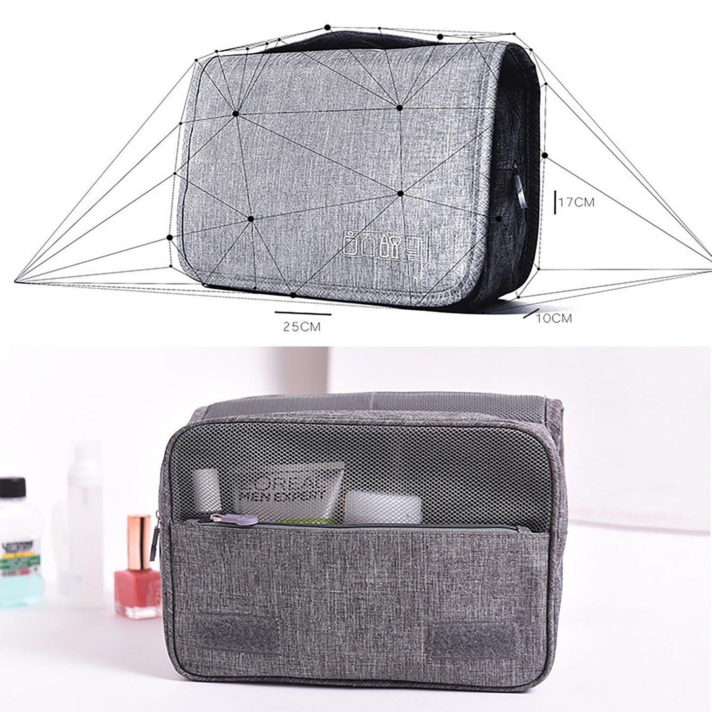 Portable Hanging Makeup Bag